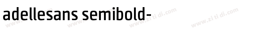adellesans semibold字体转换